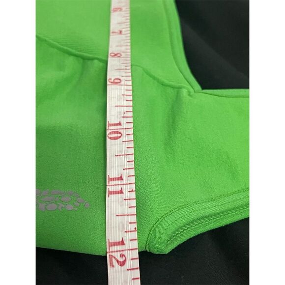 Free People Movement Good Karma Square Neck Bralette Green XS/S - Picture 10 of 11